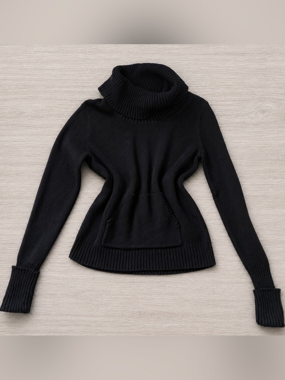 Old Navy Y2K Black Cowl Neck Long Sleeve Sweater Sz. Small Ladies Juniors